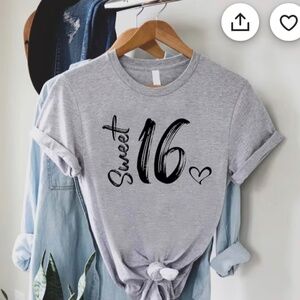 Sweet 16 shirt size XL